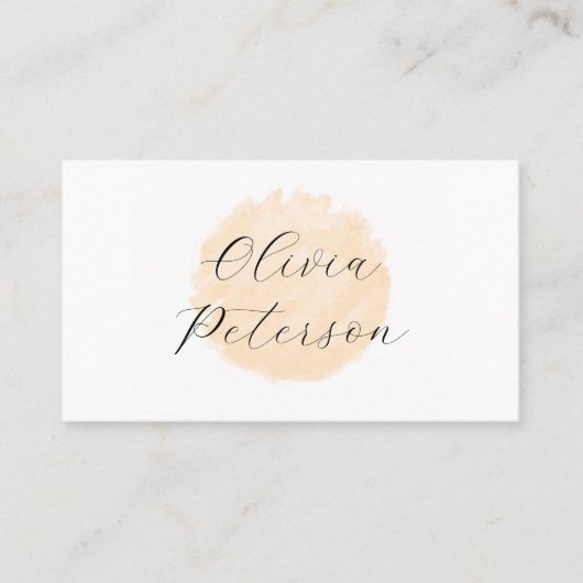 Visitekaartje voor een schoonheidssalon. (Voorkant)