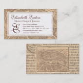 visitekaartje voor een Spaanse leraar, professor (Voorkant / Achterkant)