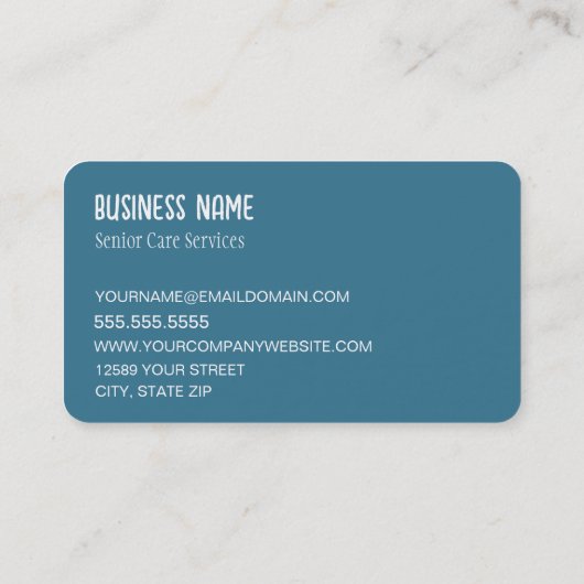 Visitekaartje voor eerstelijnszorg (Achterkant)