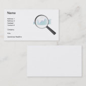 Visitekaartje voor effectenmarktonderzoek (Voorkant / Achterkant)