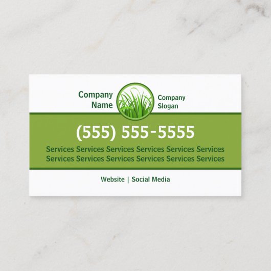 Visitekaartje voor eigen verzorging (Achterkant)