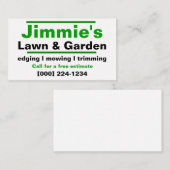 Visitekaartje voor eigen verzorging (Voorkant / Achterkant)