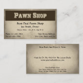 Visitekaartje voor eigen winkels (Voorkant / Achterkant)