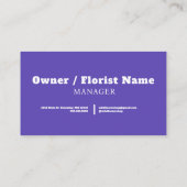 Visitekaartje voor eigenaren van kleine bedrijven (Achterkant)