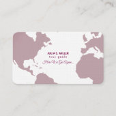 Visitekaartje voor elegante gids (Voorkant)