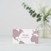 Visitekaartje voor elegante gids (Staand voorkant)