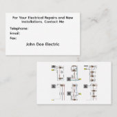 Visitekaartje voor elektriciens (Voorkant / Achterkant)