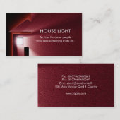 visitekaartje voor elektriciteit in huislicht (Voorkant / Achterkant)