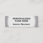 Visitekaartje voor elementaire binnenhuisdecorator (Voorkant)