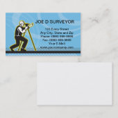 Visitekaartje voor enquête of enquête van technici (Voorkant / Achterkant)