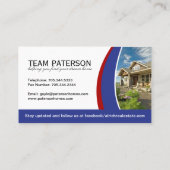 Visitekaartje voor Estate Agent (Achterkant)