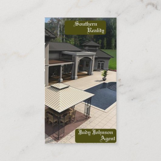 Visitekaartje voor Estate Agent (Voorkant)