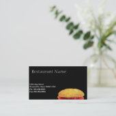 Visitekaartje voor fastfood (Staand voorkant)