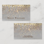 visitekaartje voor faux-vonkontwerp (Voorkant / Achterkant)