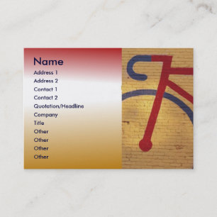 Visitekaartje voor fietsen