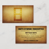 Visitekaartje voor filmfotograaf voor archivering (Voorkant / Achterkant)