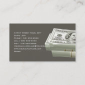 Visitekaartje voor financiële zaken (Achterkant)