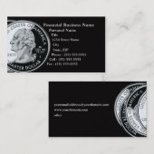 Visitekaartje voor financiële zaken (Voorkant / Achterkant)
