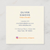 Visitekaartje voor fitness trainer (Achterkant)