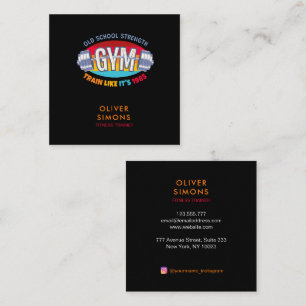 Visitekaartje voor fitness trainer