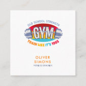 Visitekaartje voor fitness trainer (Voorkant)