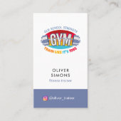 Visitekaartje voor fitness trainer (Voorkant)