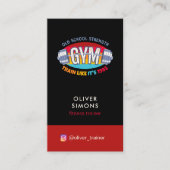 Visitekaartje voor fitness trainer (Voorkant)