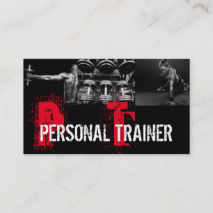 Visitekaartje voor fitness van trainer