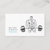 Visitekaartje voor fitnesstrainer (Voorkant)