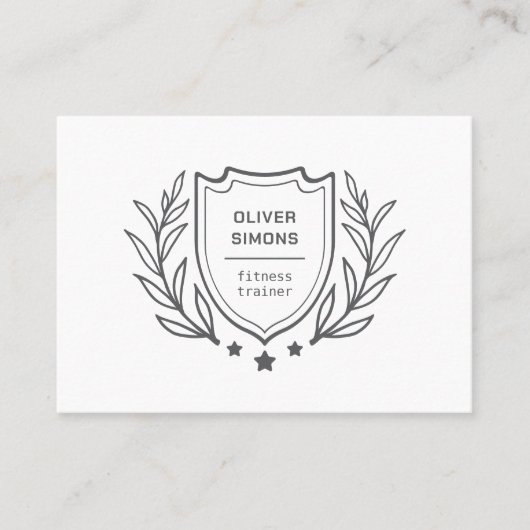 Visitekaartje voor fitnesstrainer (Voorkant)