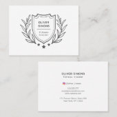 Visitekaartje voor fitnesstrainer (Voorkant / Achterkant)