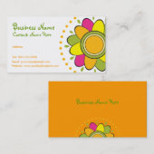 Visitekaartje voor flankerende bloem (Voorkant / Achterkant)