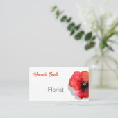 Visitekaartje voor Floral design (Staand voorkant)