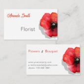 Visitekaartje voor Floral design (Voorkant / Achterkant)