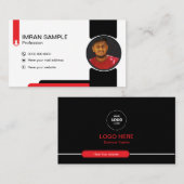 visitekaartje voor fotobewerking (Voorkant / Achterkant)