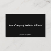Visitekaartje voor fotograaf zwart (Achterkant)