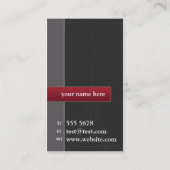 Visitekaartje voor fotografie en design (Achterkant)