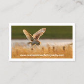 Visitekaartje voor fotografie in het wild (Achterkant)