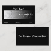 Visitekaartje voor fotografie - witte streep (Voorkant / Achterkant)