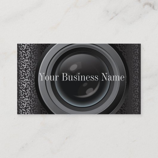 Visitekaartje voor fotografisch ontwerp camera (Achterkant)
