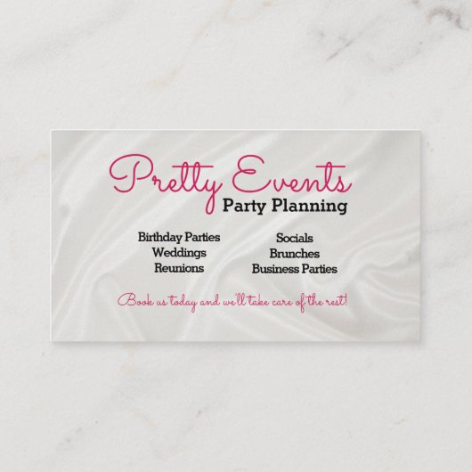 Visitekaartje voor foto's van feestbord (Achterkant)