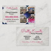 Visitekaartje voor foto's van feestbord (Voorkant / Achterkant)