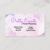 Visitekaartje voor foto's van feestbord (Achterkant)