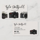 Visitekaartje voor foto's van superieure camera's (Voorkant / Achterkant)