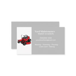 Visitekaartje voor garderenonderhoud