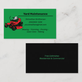 Visitekaartje voor garderenonderhoud