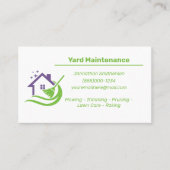 Visitekaartje voor garderenonderhoud (Voorkant)