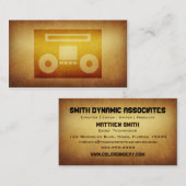 Visitekaartje voor gearchiveerde deejay-tape (Voorkant / Achterkant)