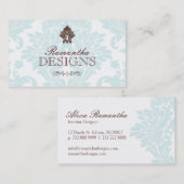 Visitekaartje voor geavanceerde interieurontwerper (Voorkant / Achterkant)