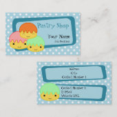 Visitekaartje voor gebak (Voorkant / Achterkant)